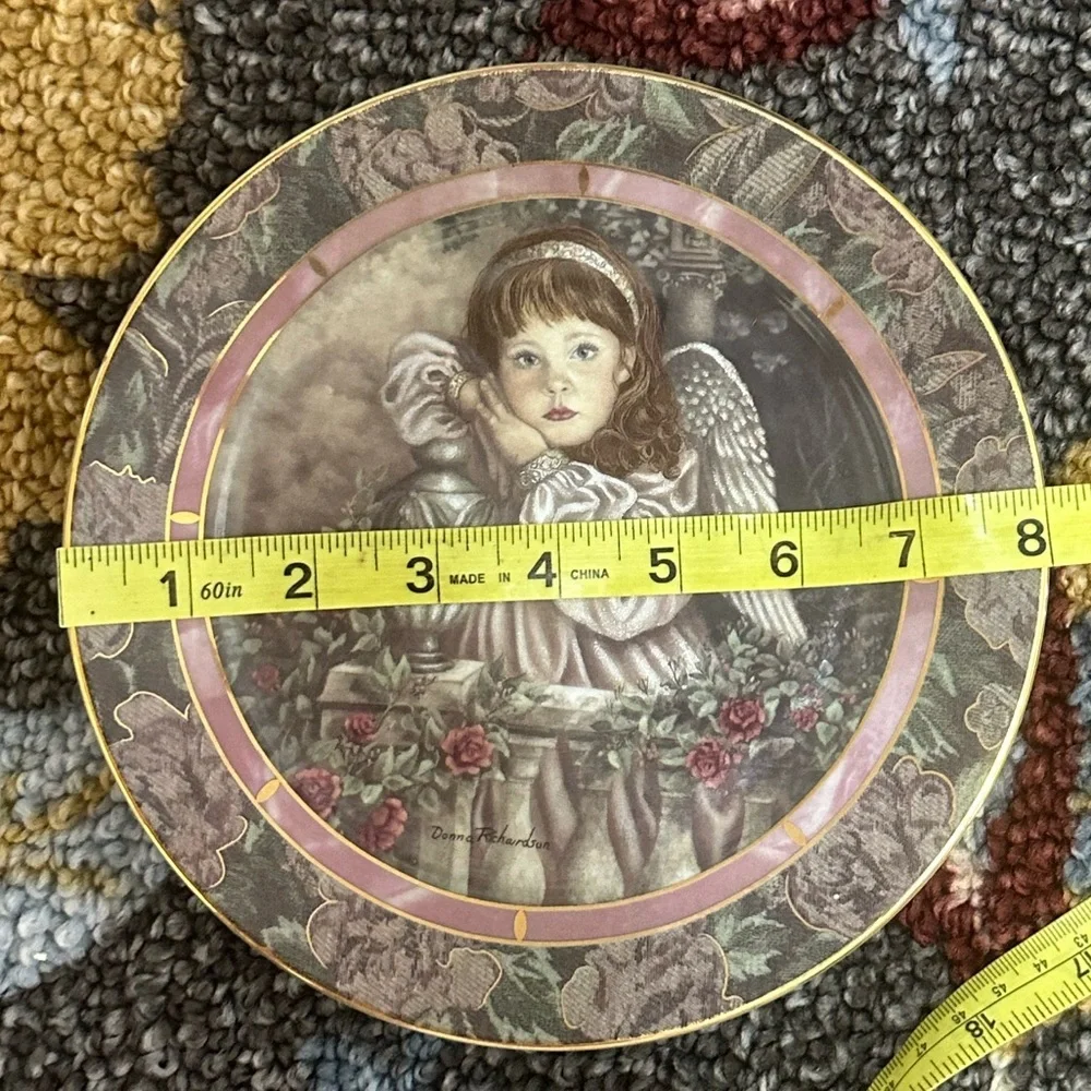 Vintage Wall Decor Plate Precious Angel Little Girl ‘Hope’ by Donna Richardson